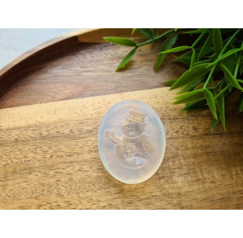 Silicone mold, Snowman, ~ 2.4*3.2 cm, H:0.7 cm