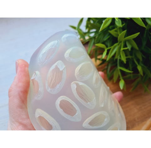 Silicone mold, Almond, style 1, 20 elements, ~ 2.3-2.6*1.2 cm, H:0.7 cm