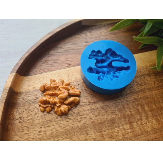 Silicone mold, Walnut, style 1, ~ 2.7*3.1 cm, H:0.9 cm