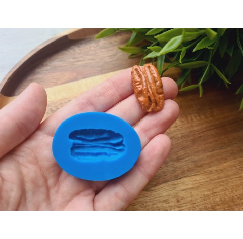 Silicone mold, Pecan nut, ~ 1.6*2.8 cm, H:0.5 cm