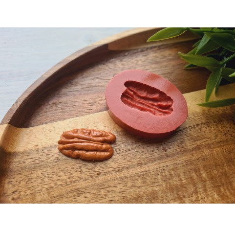 Silicone mold, Pecan nut, ~ 1.6*2.8 cm, H:0.5 cm