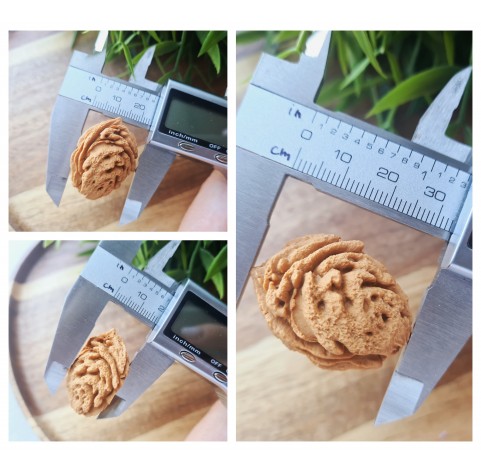 Silicone mold, Peach pit, 3D, ~ 2.4*3.3 cm, H:1.8 cm