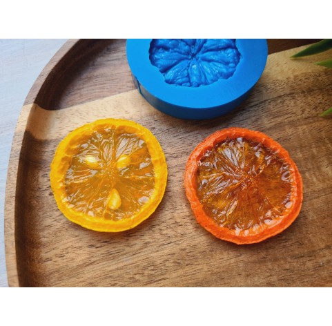 Silicone mold, Dried orange, style 2, ~ Ø 4.4 cm, H:0.7 cm