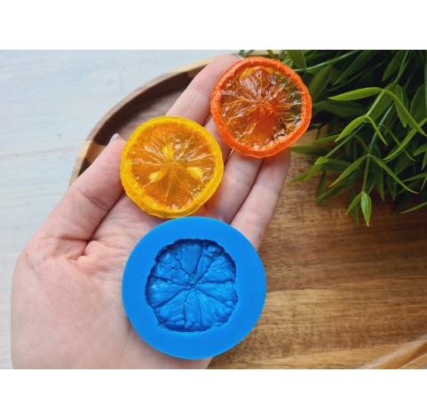 Silicone mold, Dried orange, style 2, ~ Ø 4.4 cm, H:0.7 cm