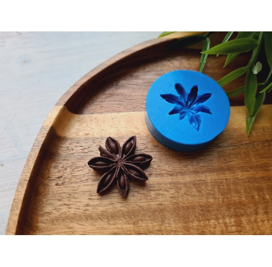 Silicone mold, Anise, style 1, ~ Ø 2.4-2.6 cm, H:0.7 cm