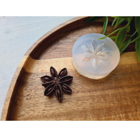 Silicone mold, Anise, style 1, ~ Ø 2.4-2.6 cm, H:0.7 cm