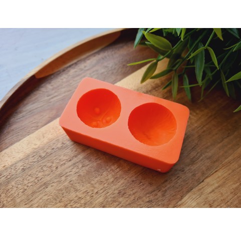 Silicone mold, Coconut husk, style 4, 2 elements, ~ Ø 3 cm, H:1.8-2 cm