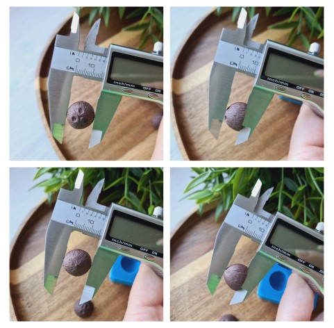 Silicone mold, Coconut husk, style 1, 24 elements, ~ Ø 1.5 cm, H:1 cm