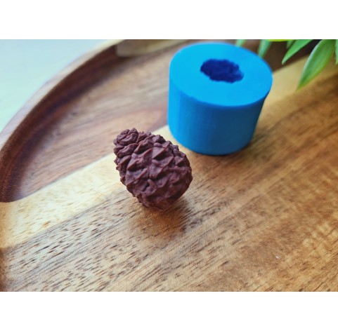 Silicone mold, Pine cone, style 1, ~ Ø 1.6 cm, H:2 cm