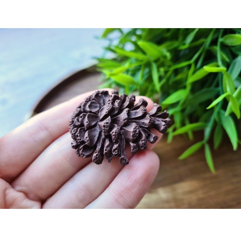 Silicone mold, Pine cone, style 2, ~ 3.6*4.5 cm, H:0.8 cm