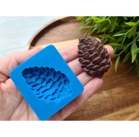 Silicone mold, Pine cone, style 16, ~ 3.3*5 cm, H:1.3 cm