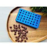 Silicone mold, Mini pine cone, style 17, 40 elements, ~ Ø 0.8 cm, H:0.9-1.1 cm
