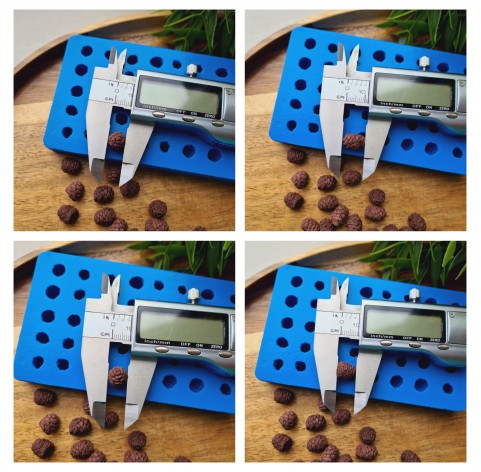 Silicone mold, Mini pine cone, style 17, 40 elements, ~ Ø 0.8 cm, H:0.9-1.1 cm