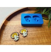 Silicone mold, Mushroom, style 3, 2 elements, ~ 1.9*1.9 cm, H:0.5 cm