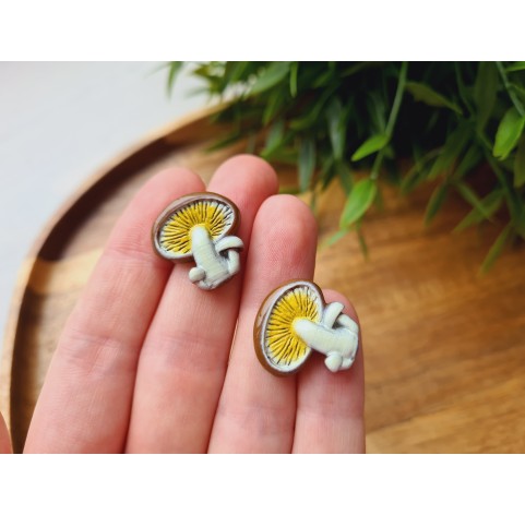 Silicone mold, Mushroom, style 3, 2 elements, ~ 1.9*1.9 cm, H:0.5 cm