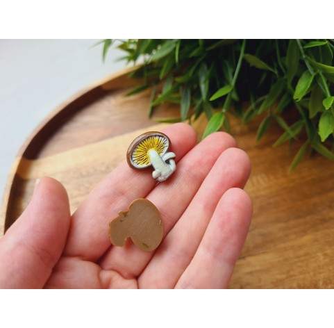 Silicone mold, Mushroom, style 3, 2 elements, ~ 1.9*1.9 cm, H:0.5 cm