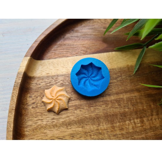 Silicone mold, Cookie, style 5, shortbread, ~ Ø 1.9 cm, H:0.5 cm