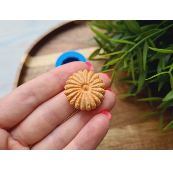 Silicone mold, Cookie, style 8, shortbread, ~ Ø 2.4 cm, H:1 cm