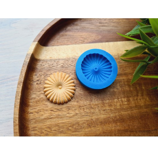 Silicone mold, Cookie, style 11, shortbread, ~ Ø 2.7 cm, H:0.5 cm