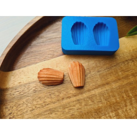 Silicone mold, Cookie, 1:3 scale, style 20, large, 2 elements, ~ 1.3*2 cm, H:0.7 cm