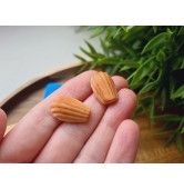Silicone mold, Cookie, 1:3 scale, style 20, large, 2 elements, ~ 1.3*2 cm, H:0.7 cm