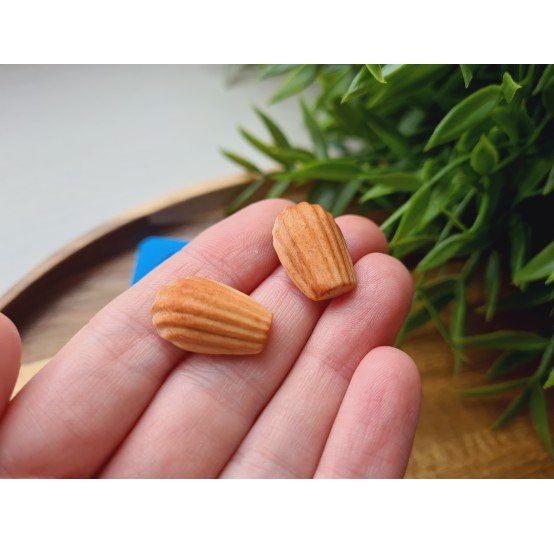 Silicone mold, Cookie, 1:3 scale, style 20, large, 2 elements, ~ 1.3*2 cm, H:0.7 cm