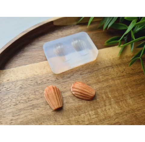 Silicone mold, Cookie, 1:3 scale, style 20, large, 2 elements, ~ 1.3*2 cm, H:0.7 cm