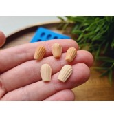 Silicone mold, Cookie, 1:6 scale, style 21, medium, 8 elements, ~ 0.7*1.1 cm, H:0.3 cm