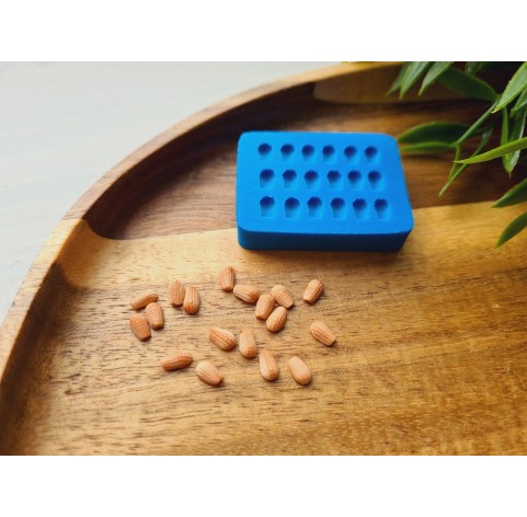 Silicone mold, Cookie, 1:12 scale, style 22, small, 18 elements, ~ 0.3*0.5 cm, H:0.1 cm