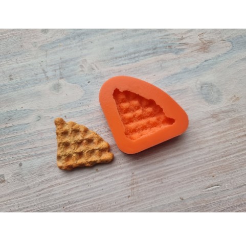 Silicone mold, Waffle, style 8, triangular, ~ 3.6*3.7 cm, H:0.8 cm