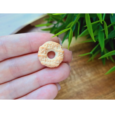 Silicone mold, Donut, style 1, ~ Ø 1.9 cm, H:0.5 cm