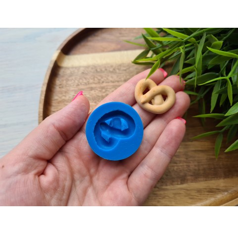 Silicone mold, Pretzel, style 1, ~ 2.1-2.8 cm, H:0.6 cm