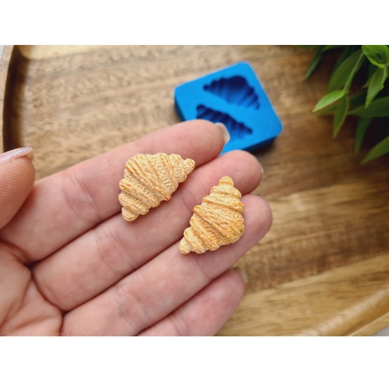 Silicone mold, Croissants, style 3, 2 elements, ~ 1.5*2.5 cm, H:0.6 cm