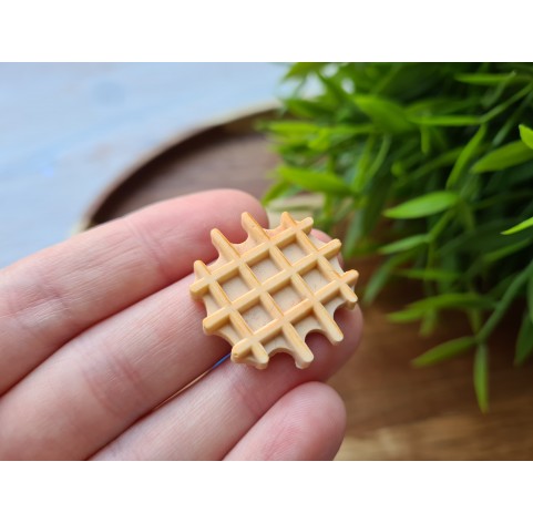 Silicone mold, Waffle, style 12, ~ Ø 2.7 cm, H:0.4 cm