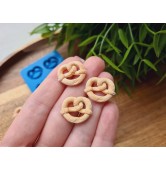 Silicone mold, Pretzel, style 3, 6 elements, ~ 1.5*1.9 cm,H:0.3 cm