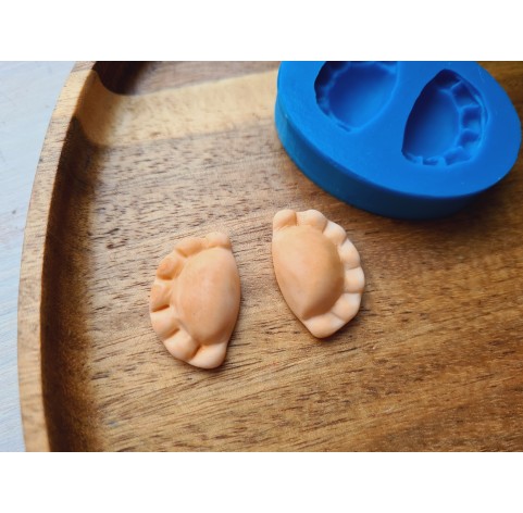 Silicone mold, Dumpling, 2 elements, ~ 1.5*2.5 cm, H:0.7 cm