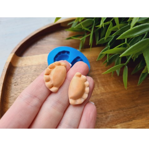 Silicone mold, Dumpling, 2 elements, ~ 1.5*2.5 cm, H:0.7 cm