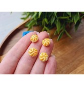 Silicone mold, Dumpling, 1:12 scale, style 4, 4 elements, ~ Ø 0.9 cm, H:0.5 cm