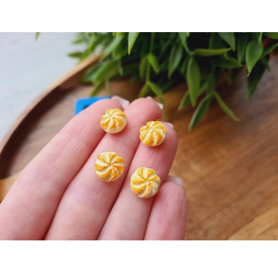 Silicone mold, Dumpling, 1:12 scale, style 4, 4 elements, ~ Ø 0.9 cm, H:0.5 cm