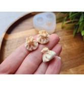 Silicone mold, Khinkali, 1:6 scale, style 1, 3 elements, ~ Ø 1.5 cm, H:1.2 cm