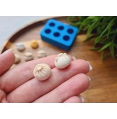 Silicone mold, Khinkali, 1:6 scale, style 2, cute animals, 6 elements, ~ Ø 1.3 cm, H:0.9 cm