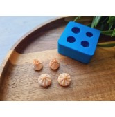 Silicone mold, Khinkali, 1:6 scale, style 3, 4 elements, ~ Ø 1.3 cm, H:0.9 cm