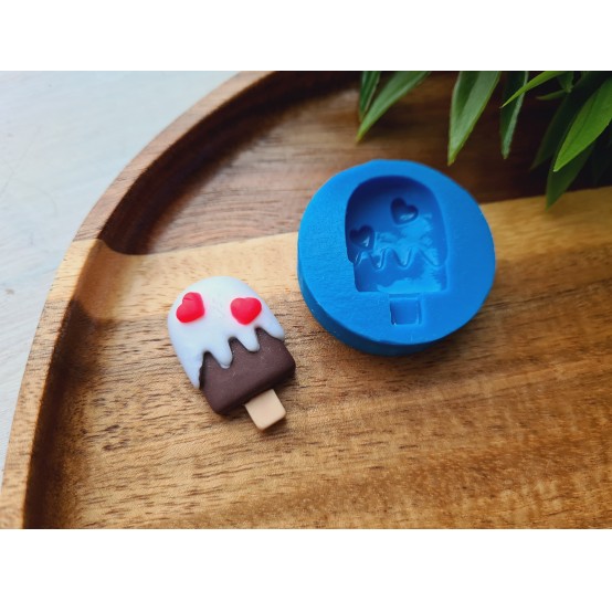 Silicone mold, Ice cream on a stick, ~ 1.7*2.8 cm, H:0.8 cm