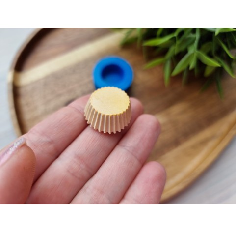 Silicone mold, Cupcake, style 3, ~ Ø 2.3-2.4 cm, H:1.1 cm