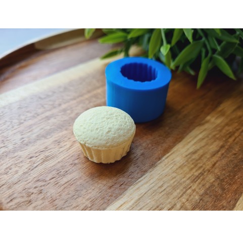 Silicone mold, Muffin, style 1, ~ Ø 2.6 cm, H:1.8 cm