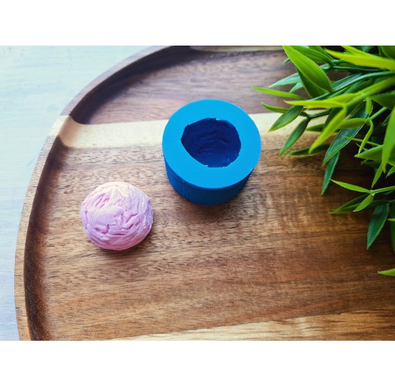 Silicone mold, Ice cream ball, style 5, L, ~ Ø 2.9 cm, H:2.1 cm