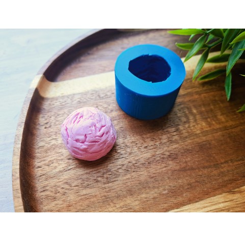 Silicone mold, Ice cream ball, style 5, L, ~ Ø 2.9 cm, H:2.1 cm