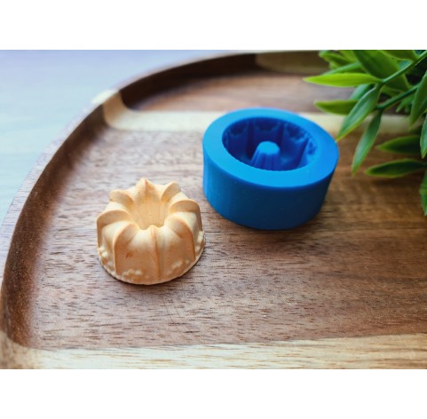 Silicone mold, Bundt cake, style 2, ~ Ø 2.9 cm, H:1.4 cm