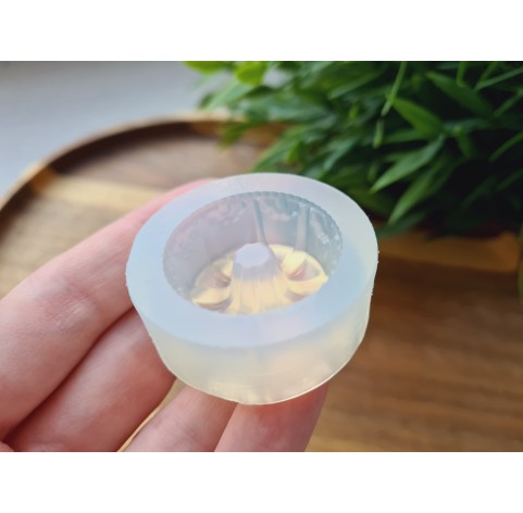 Silicone mold, Bundt cake, style 2, ~ Ø 2.9 cm, H:1.4 cm