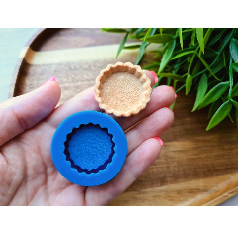 Silicone mold, Tartlet, style 1, ~ Ø 3.2 cm, H:0.9 cm